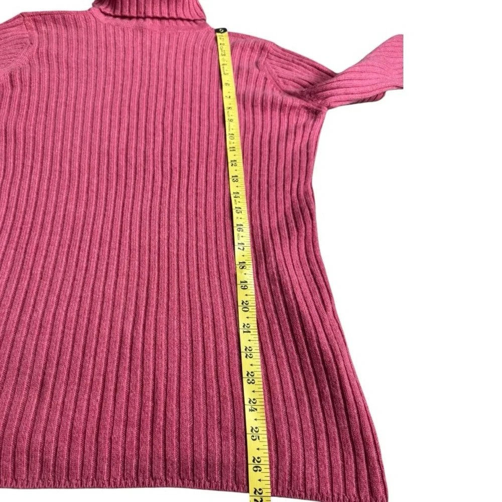 Johnston’s of Elgin Scotland Cashmere Roll-Collar Turtleneck Jumper Sweater 38/L